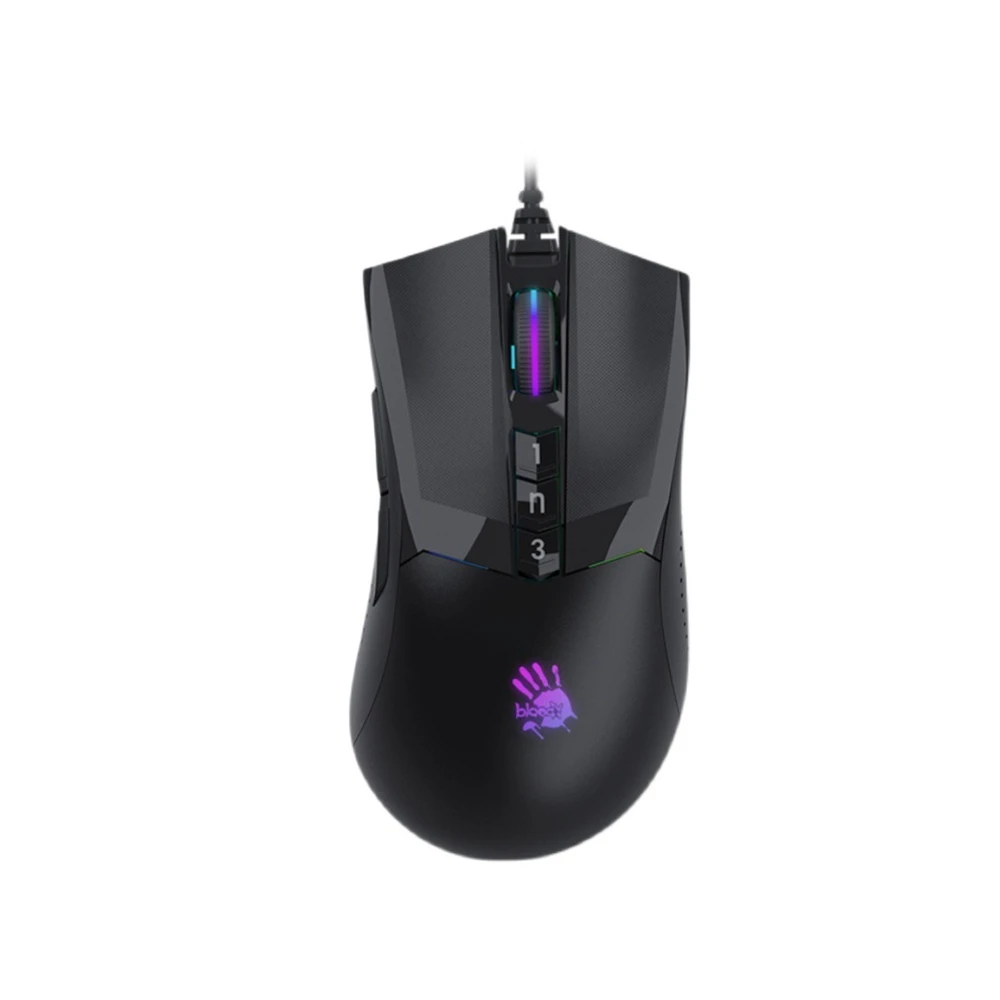 

New Game Accessories For Bloody A90 Max 10000 CPI USB Optical Gaming Mouse Colorful Activated Glare Wired Mice Activated