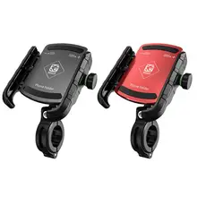 3-7in Mobile Phone Holder 360 Rotating Adjustable Motorcycle Bicycle Bracket Mountain Bike Handlebar Bracket Without Jitter