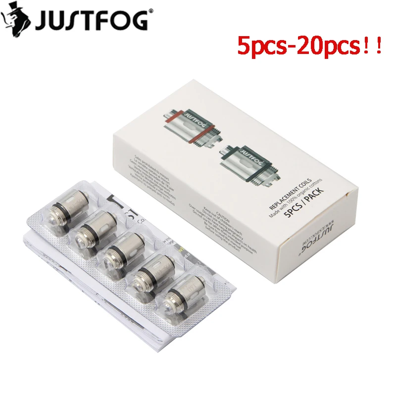 5 шт.-20 штук оригинальный Justfog Q16 катушки 1.2ohm 1.6ohm Repacement Core головка сигареты Набор