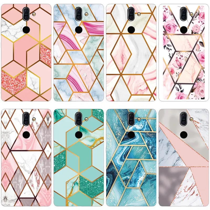 Чехол для Nokia 9 чехлы мраморные силиконовые 8 Sirocco мягкие бампер | Мобильные