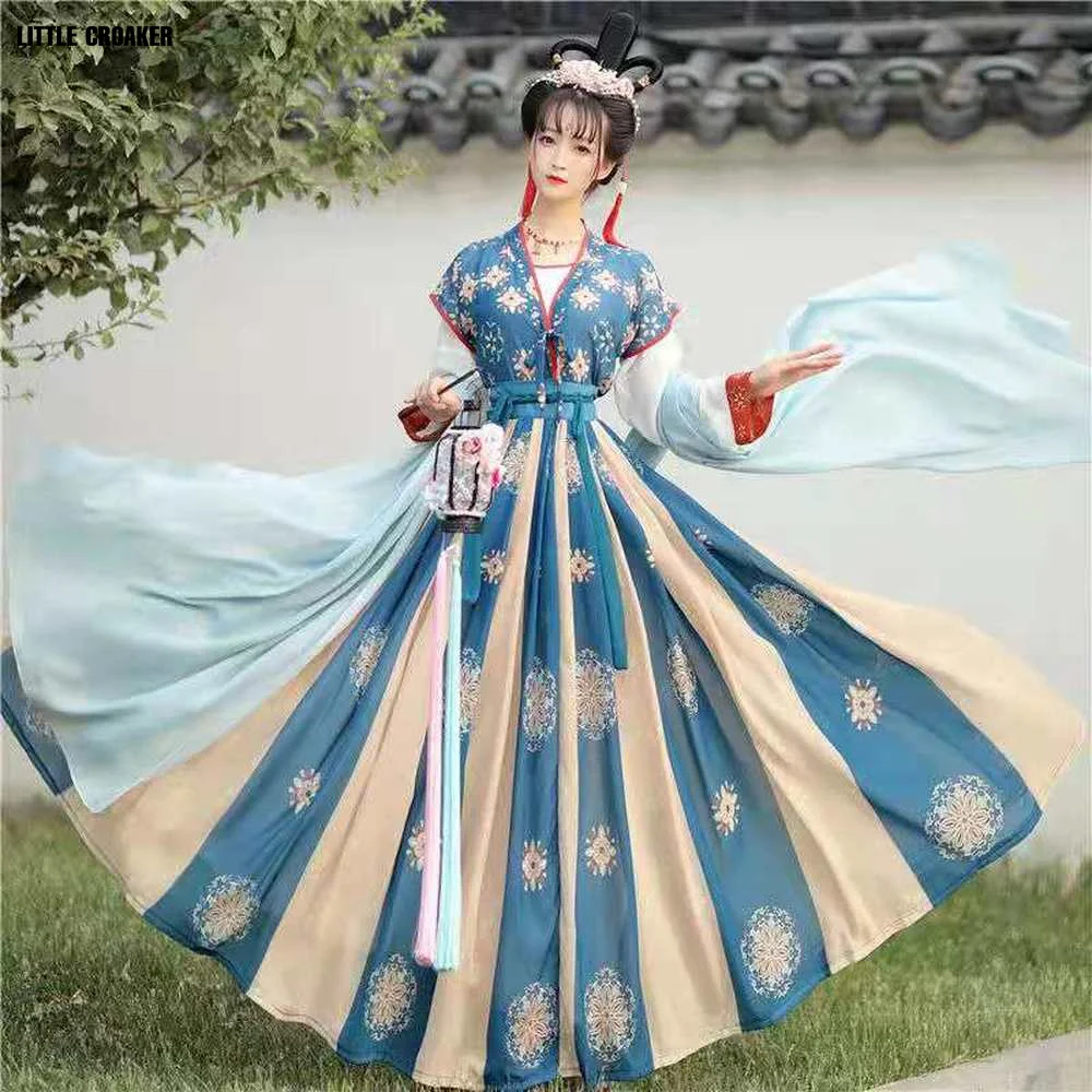 

Traditional Hanfu Dress Ancient Tang Dynasty Fairy Princess Chinese Classic Dance Costumes Women Tang Suit Hanfu Accessories