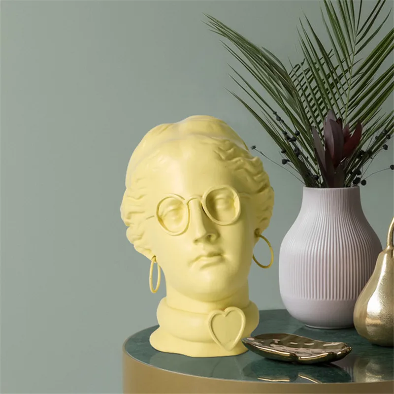 Римская мифология красота девушки бюст головные портреты розовая статуя из