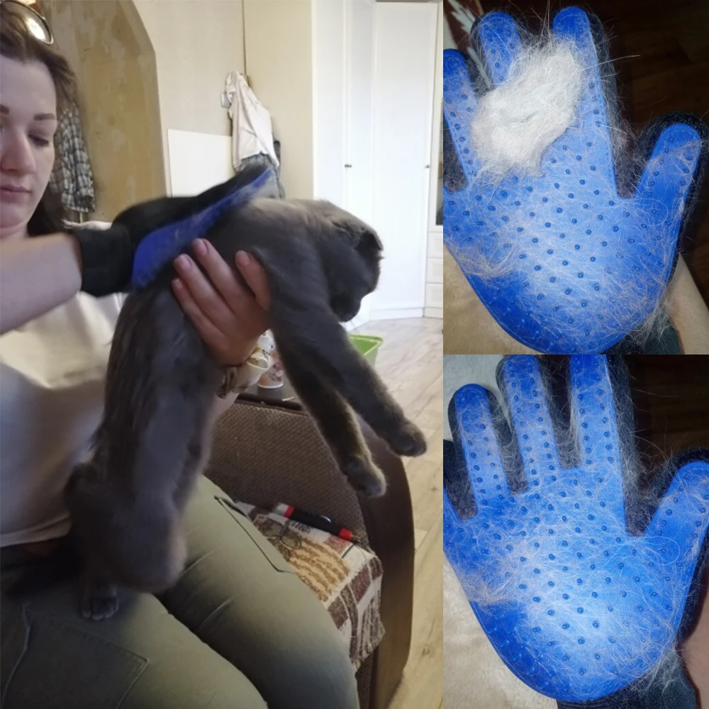

Pet Glove Cat Grooming Glove Pet Brush Glove Cat Dog Hair Remove Brush Dog Cleaning Supplies Animal Combs Massage Gloves