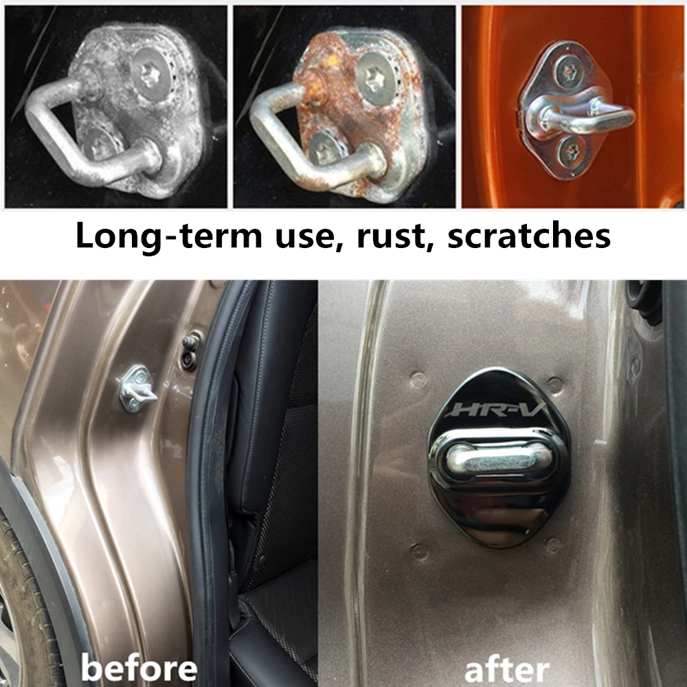 FLYJ 4 шт. Автомобильный Дверной замок пряжка крышка автомобильные аксессуары