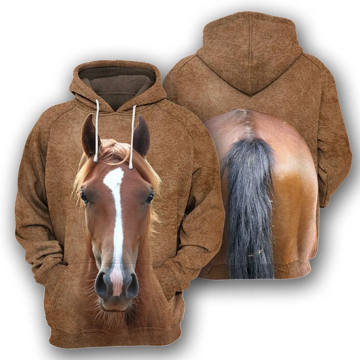

3D Hoodie Horse Love Animals For Men/Women Graphic Front&Back Unisex Harajuku Hooded Pullover Sweatshirt Casual Jacket