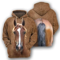3d hoodie horse love animals for menwomen graphic frontback unisex harajuku hooded pullover sweatshirt casual jacket