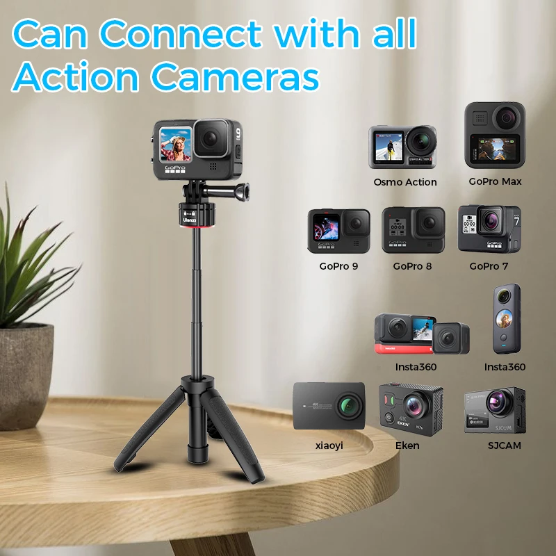 Ulanzi MT 31 мини штатив Трипод монопод для GoPro 9/8/7/6/5/4 OSMO экшн Insta360 спортивной камеры