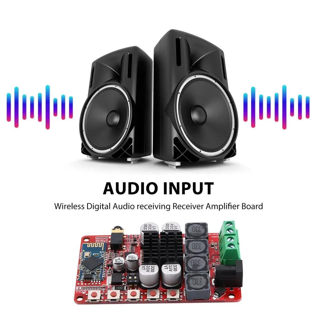 Плата усилителя TDA7492P совместимая с Bluetooth 4 0 TDA7492 50 Вт беспроводной модуль