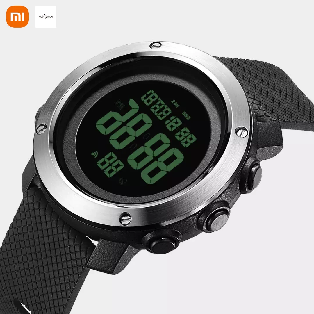 

Цифровые часы Xiaomi Youpin Alifit, уличные водонепроницаемые, с подсветкой 46 мм, с календарем, будильником, обратным отсчетом, спортивные для мужчин,...
