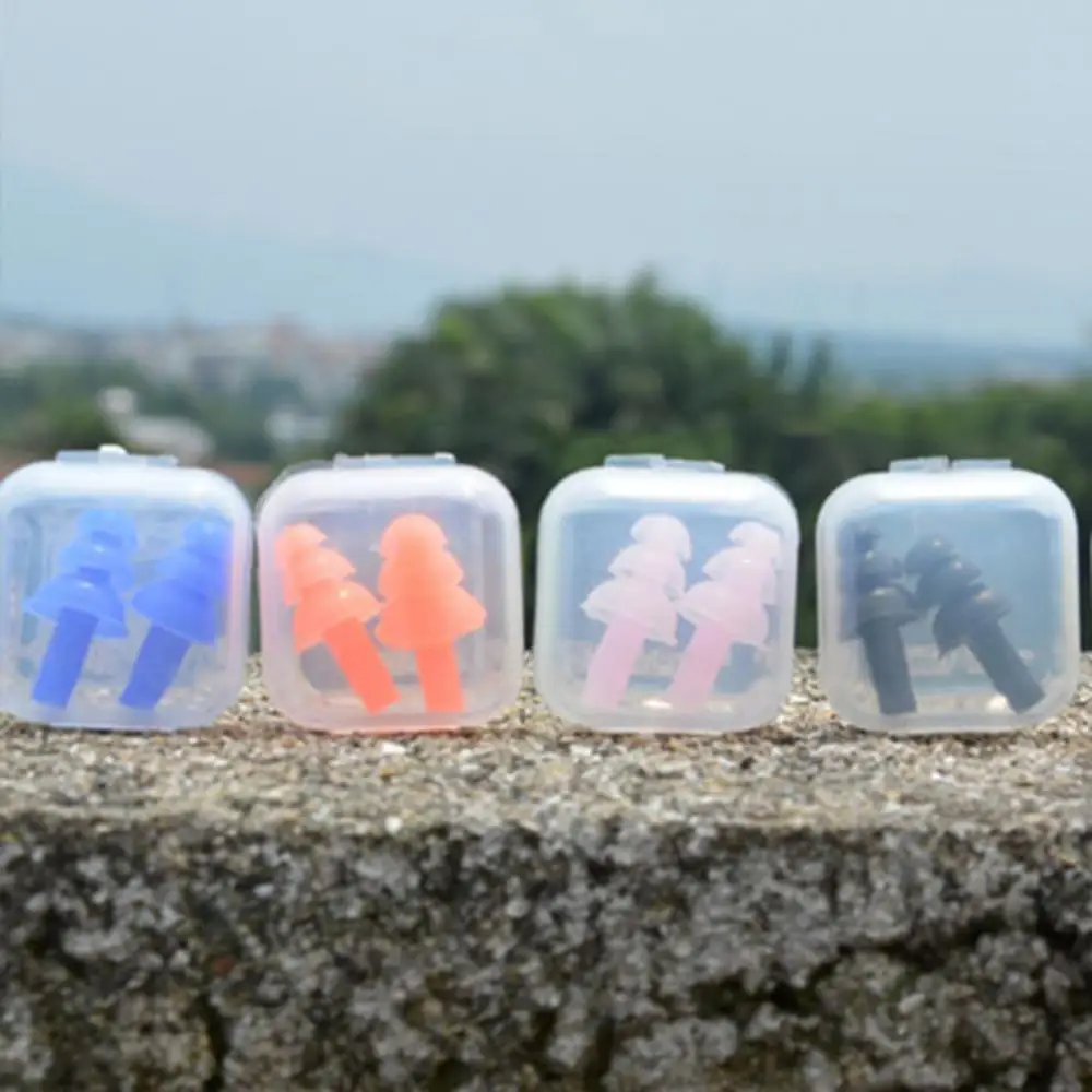 

2 Pcs Silicone Waterproof Swimming Motorbike Ear Plugs Earplugs Earbuds Eartips Soft, Durable, Swimming Accessories HOT SALES