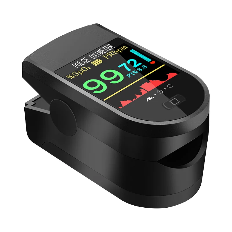 

Finger Oximeter Digital Fingertip Pulse Oximeter Blood Oxygen Saturation Meter Finger SPO2 PR Heart Rate Monitor Health Care