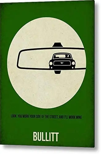 

SmartCows Bullitt Poster Metal Sign 12x8 Tin Signs