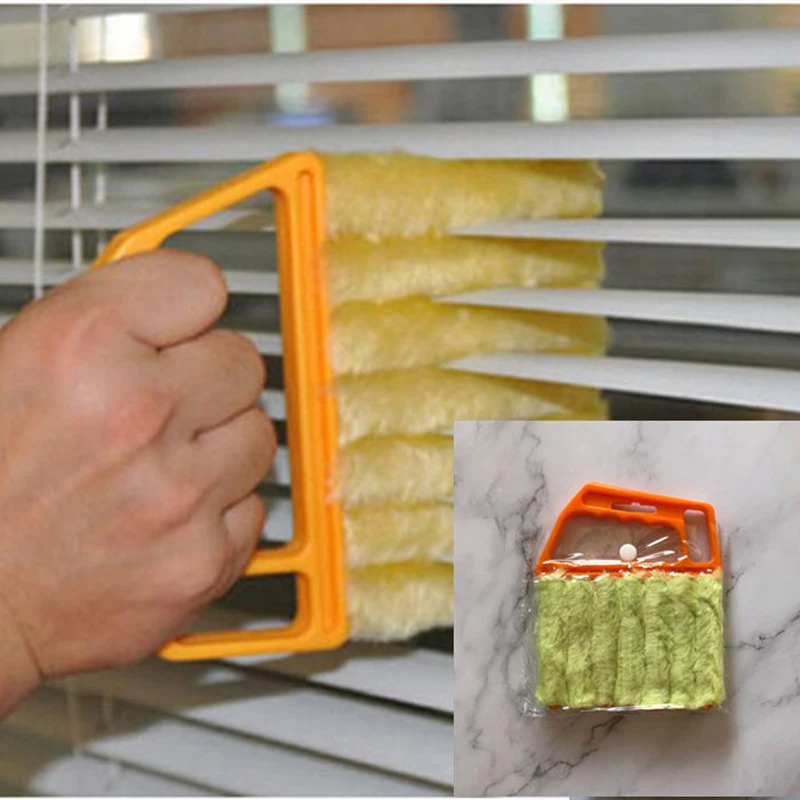 

1Pcs Microfiber Window cleaning brush air Conditioner Duster cleaner with washable venetian blind blade cleaning Tools Supplies
