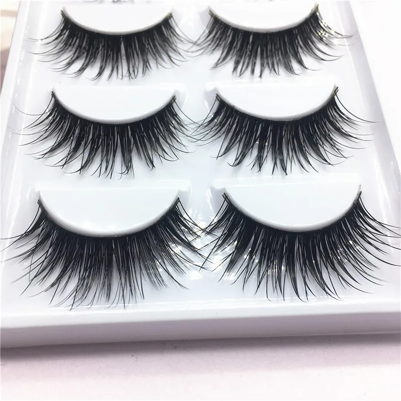 Новые 5 пар длинных накладных ресниц Fakeup 3d удлинение норки ресницы норковые для