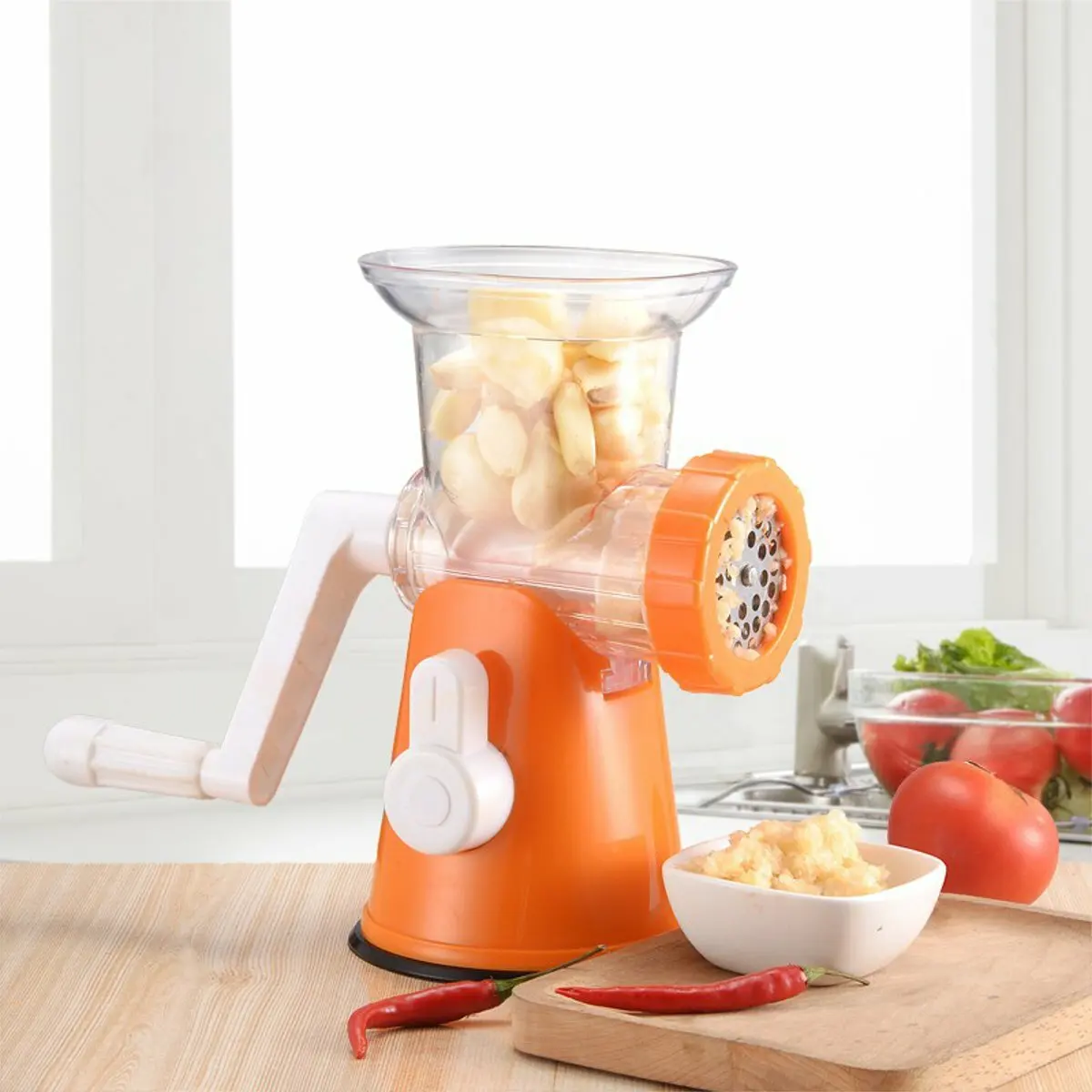 

Multifunction Hand Crank Manual Meat Electric Grinder Mincer Sausage Filler Maker Machine