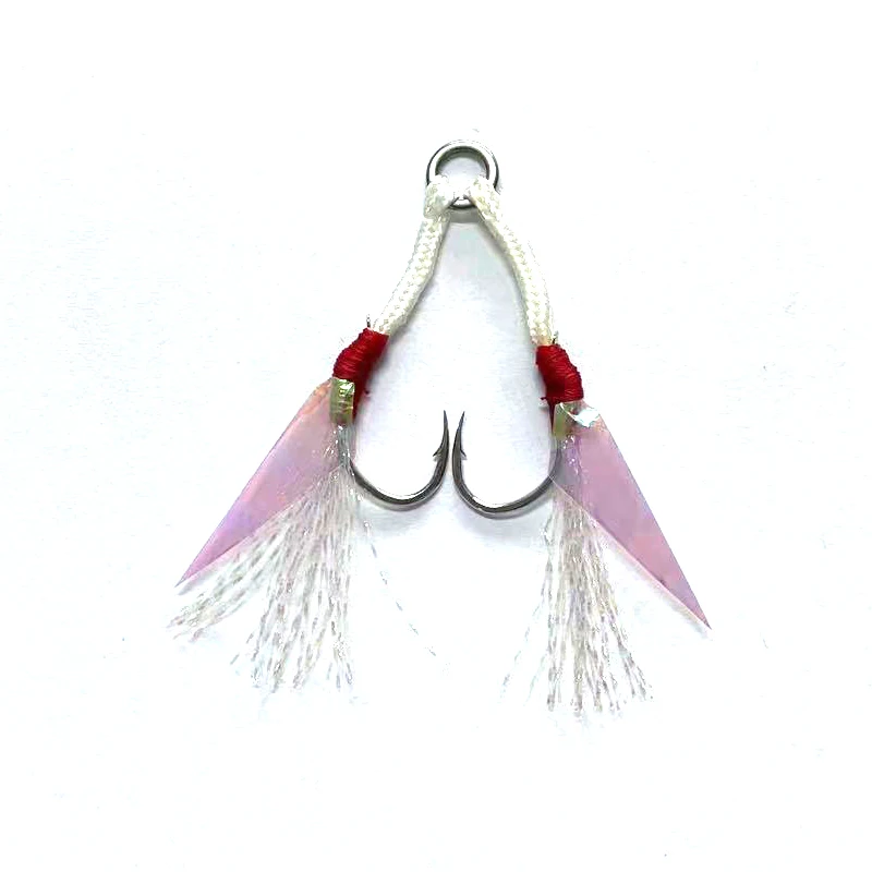 

Assisted hook iron plate double hook sea hook anti-bright wire barbed seawater fresh water Marine reservoir high carbon steel