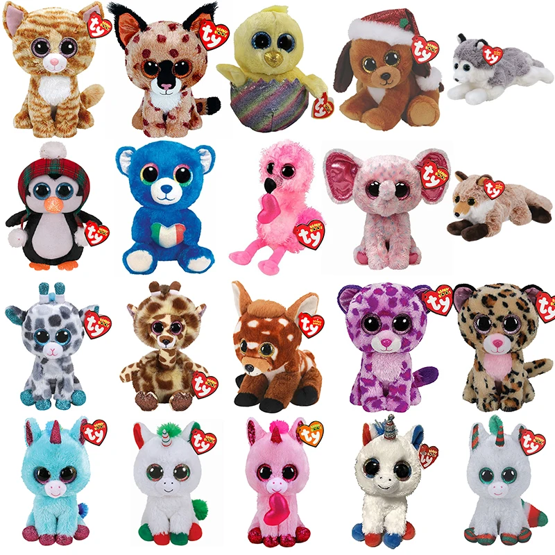 Игрушка плюшевая Ty Beanie Eyes 15 см единорог Китти | Игрушки и хобби