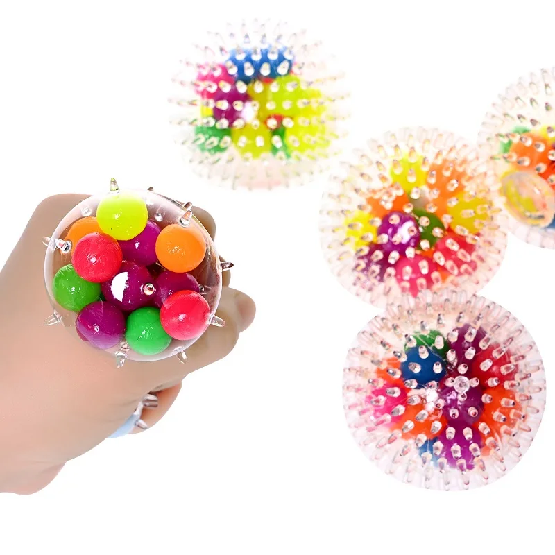 

Funny Squeeze Fidget Toy Squishy Anti Stress Small Gadget Anxiety Stress Relief Hand Ball Pinch Sensory Ball for Kids Adult