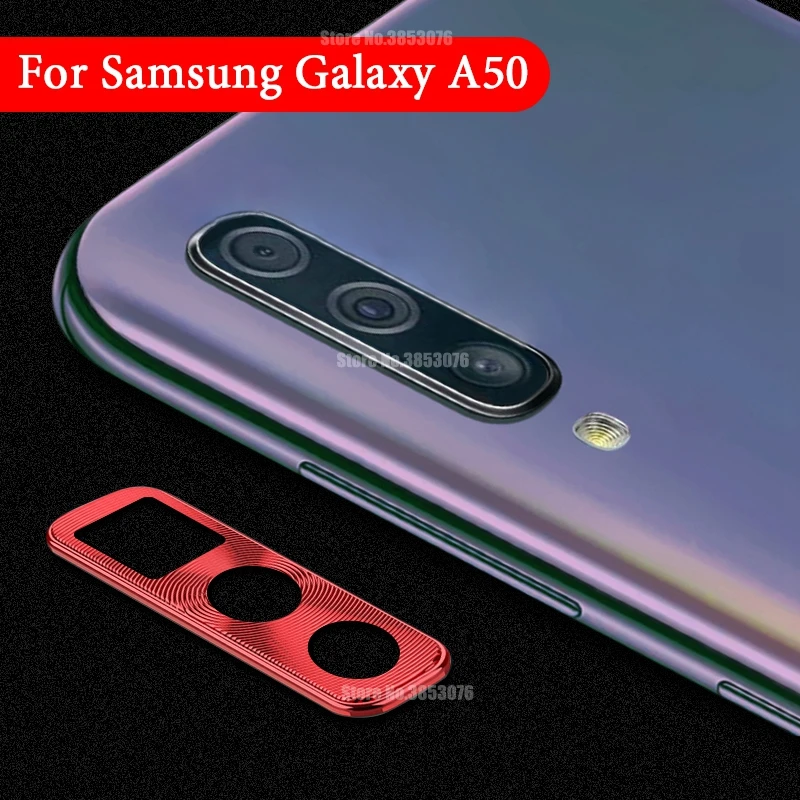Защита объектива камеры для samsung Galaxy A50 A30 Защита камеры покрывающие кольца для samsung A50 A30 защитный пластинчатый металл кольцо