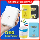 Беспроводной принтер для этикеток Niimbot D11 0, портативный карманный термопринтер с Bluetooth, быстрая печать, для домашнего использования