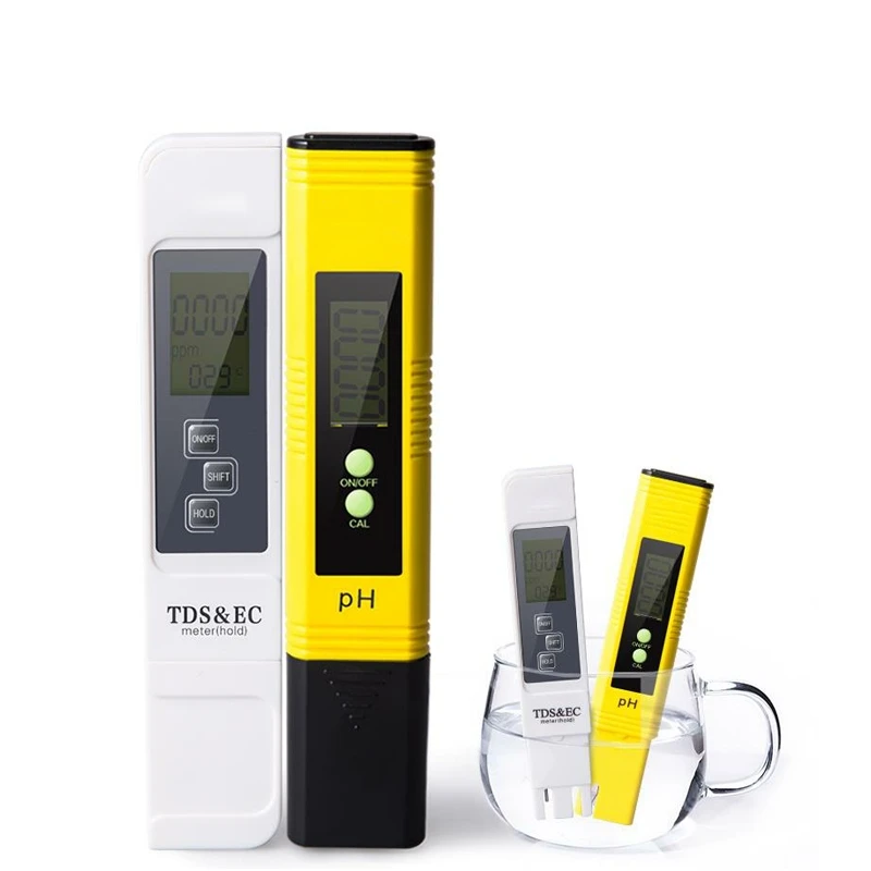 TSD-Medidor de PH Digital LCD, bolígrafo de prueba eléctrico, Detector de valor de PH líquido para acuario, pecera, piscina, experimento cosmético de agua