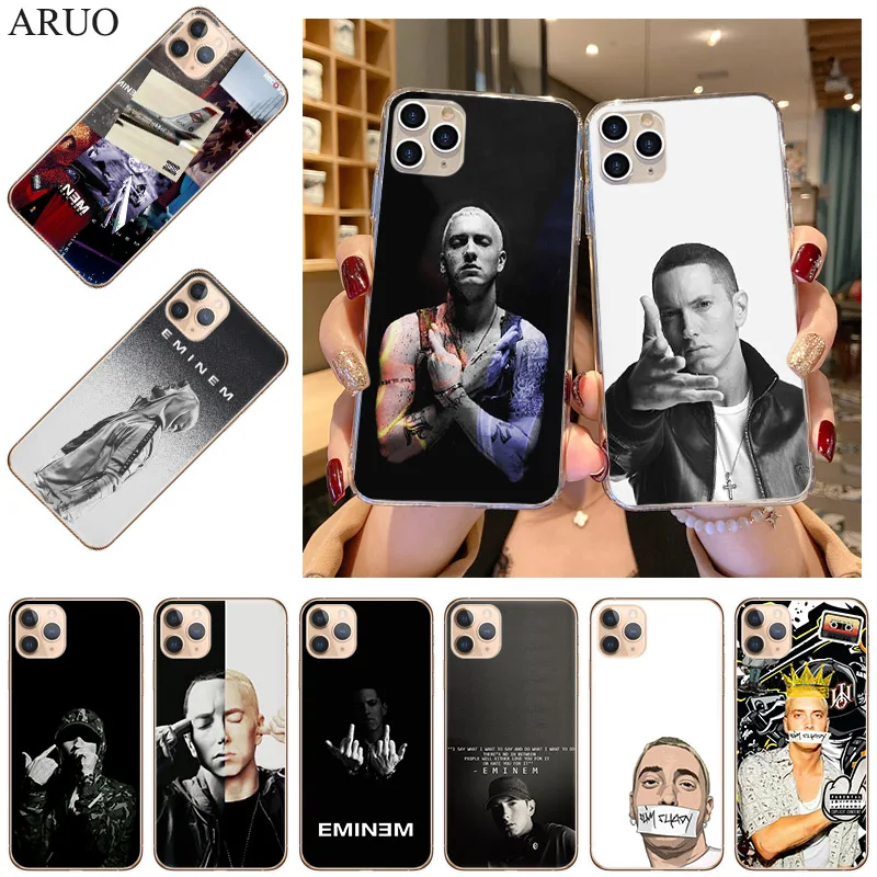 

Phone Case For iPhone 13 12 11 Pro XS Max 7 8 6 6s Plus 13Mini SE2020 X XR Eminem RAP GOD Fashion Soft TPU Silicone Cases Cover