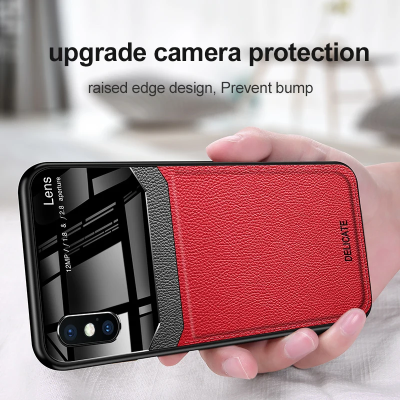 For iPhone 11 Pro max case Luxury Shockproof X XS MAX XR 6 6S Plus soft bumper leather 7 8 cover | Мобильные телефоны и