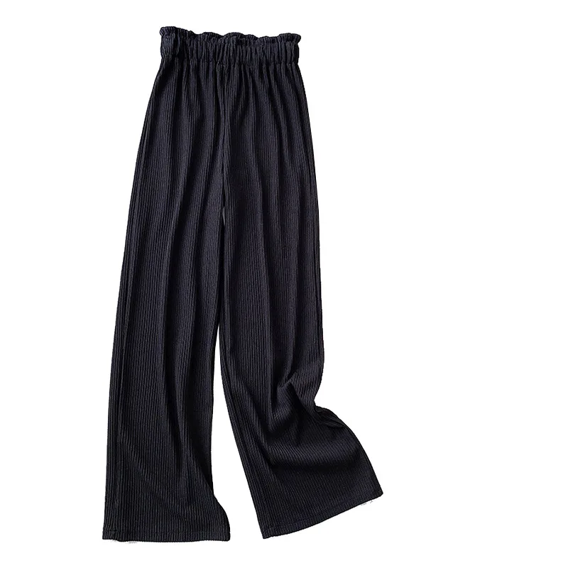 

Wide Leg Pant Soft Comfort Women Pants New High Waist Casual Summer Slacks Pants Women Ankle-Length Long Trousers Female Slacks