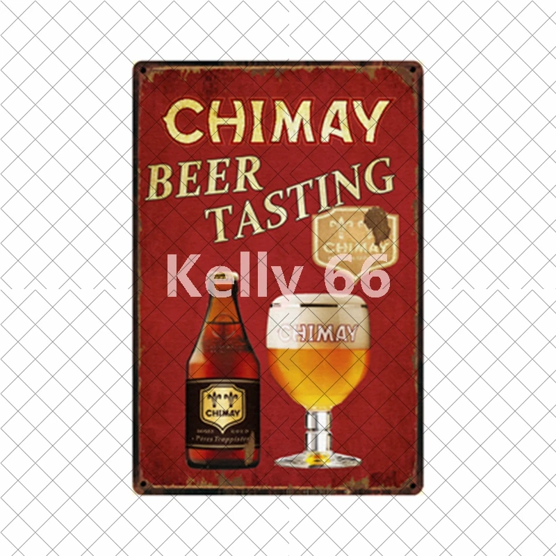 [Kelly66] бельгийского пива Grimbergen ла CHouffe дювель Hertog Jan Chimay Оловянная металлическая