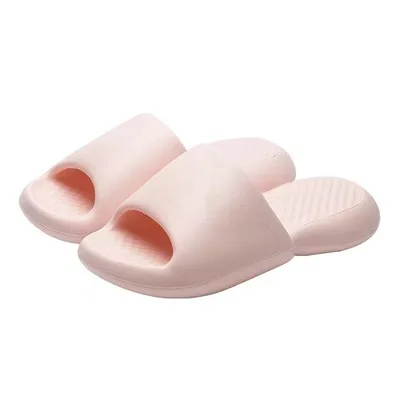 

Men And Women Summer Fashion Slippers Slide Sandals Beach High Heels Shower Thick Soft Sole Ladies Boys Girls Bathroom Shoes