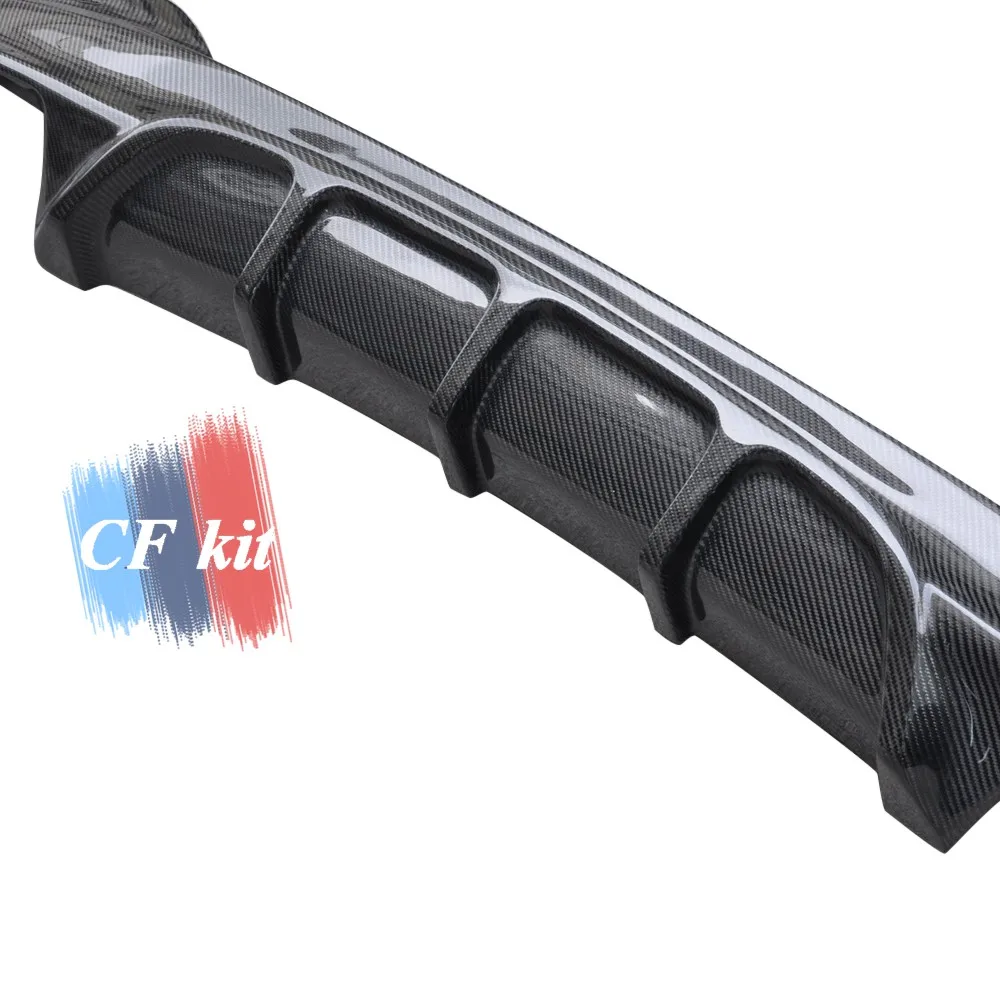 CF Kit Real Carbon Fiber Rear Diffuser Bumper Lip Splitter For BMW 5 Series G30 G31 M-TECH M Sport Package Car Styling |