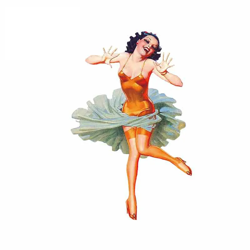 Сексуальная девушка в винтажном стиле для танцев виниловые наклейки на