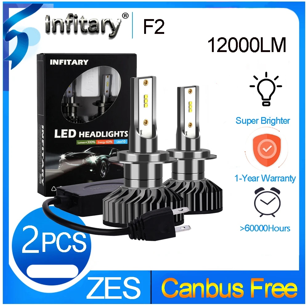 Светодиодные лампы Infitary для фар высокого давления H4 светодиодный 3 H1 H11 9005 9006 H7