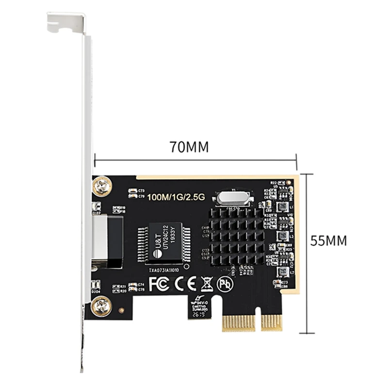 Сетевой адаптер 2 5G PCIe1X Lan Карта с Realtek8125 сетевая игровая Карта|Сетевые карты| |
