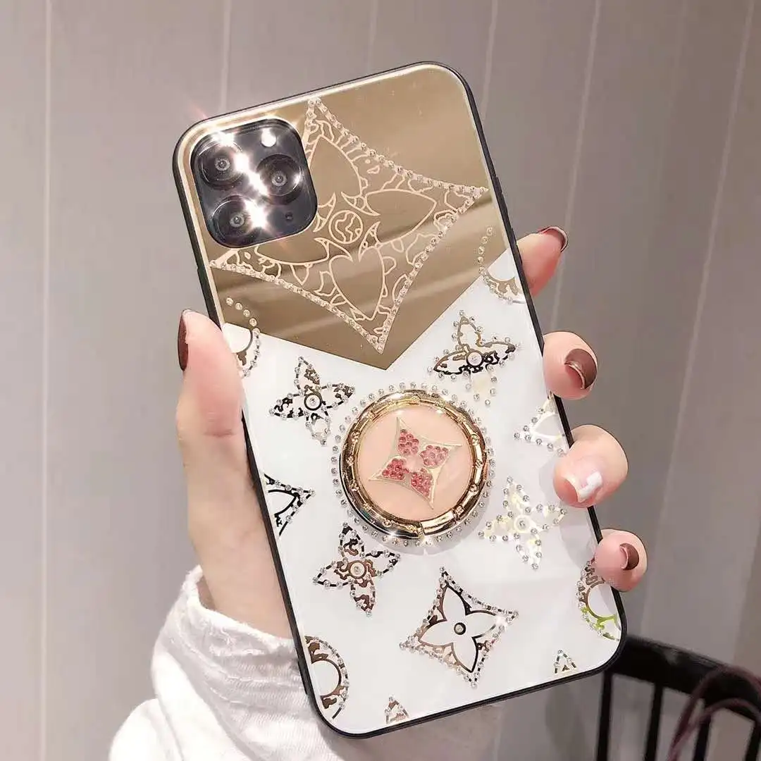 Luxury Diamond With Ring Stand protective cover for iphone 11 pro max XR XS MAX X 7 8PLUS 6 6s plus fashion Case couqe |