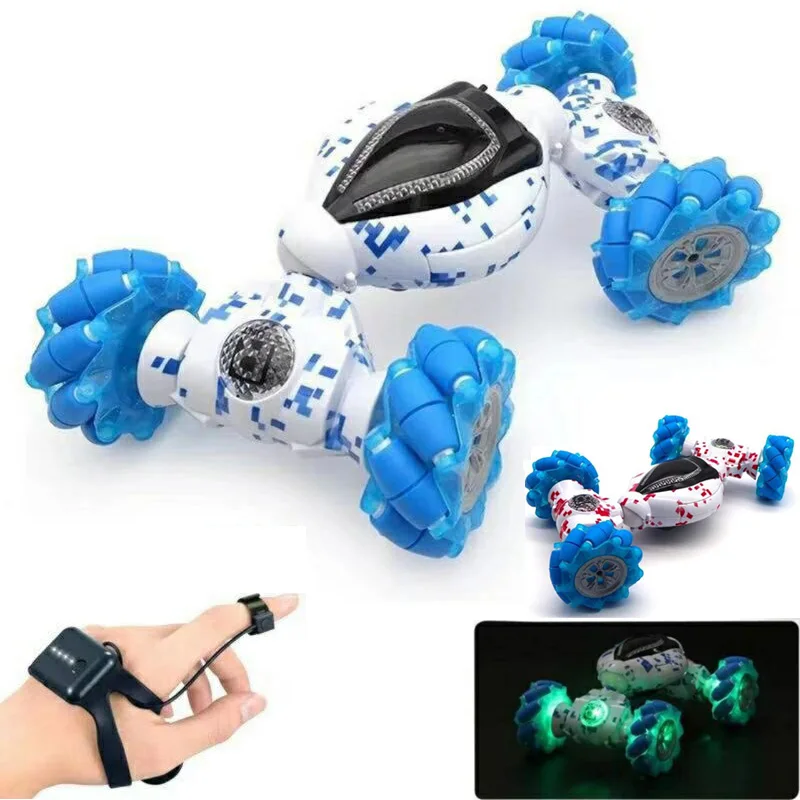 

High Quality Remote Control Car Toys Watch Gesture Sensing Stunt Toys One-Button Twisting Car Christmas Gift Toy For Kids Gift