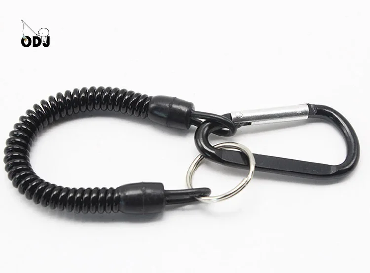 

1pcs Carabiner Anti-Lost Rope sub-Plier Control Fish Hang Buckle Rope Strong Pull Lanyard