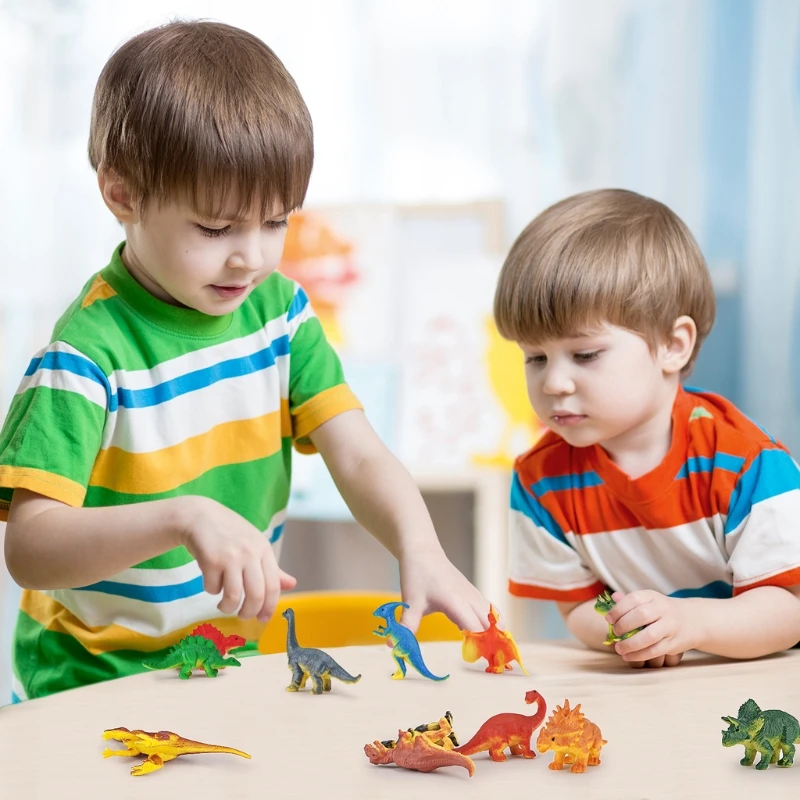 

3D Explore the Mystery of Dinosaurs Book Animal Dinosaur Model Toys Gift Figurine Collection Educational Puzzle Playset For N7ME