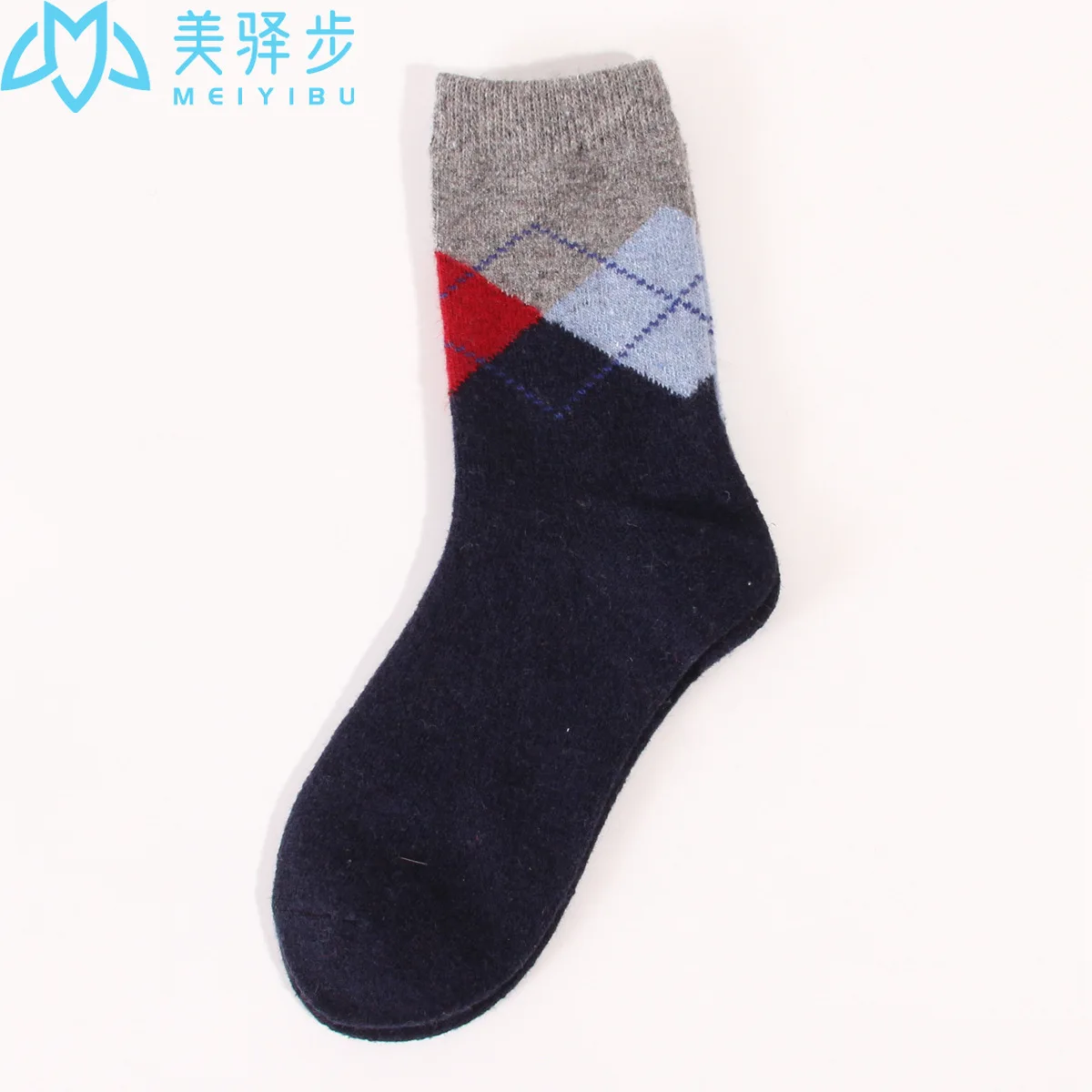 12 Pairs Per Set Winter Warm Wool Socks Jacquard Soft Comfortable Sweat Absorption Socks Manufacturers