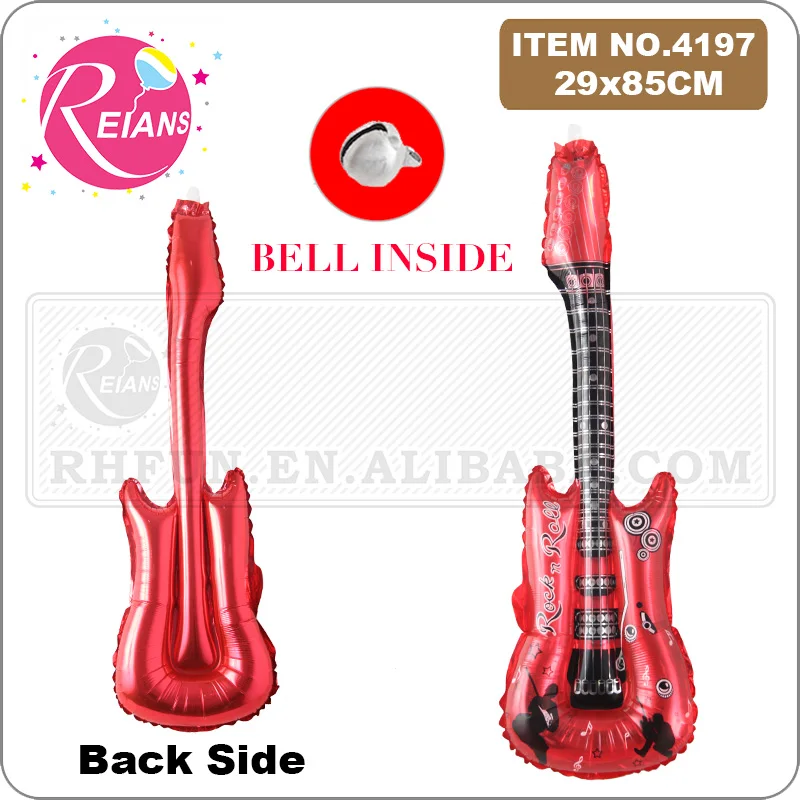 Музыкальный инструмент гитара гелиевый шарик из фольги воздушные шары для