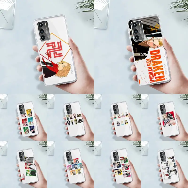 

Tokyo Revengers Phone Case Transparent For Huawei MATE P 40 30 20 10 pro plus lite X 5G Soft TPU Clear Mobile bags