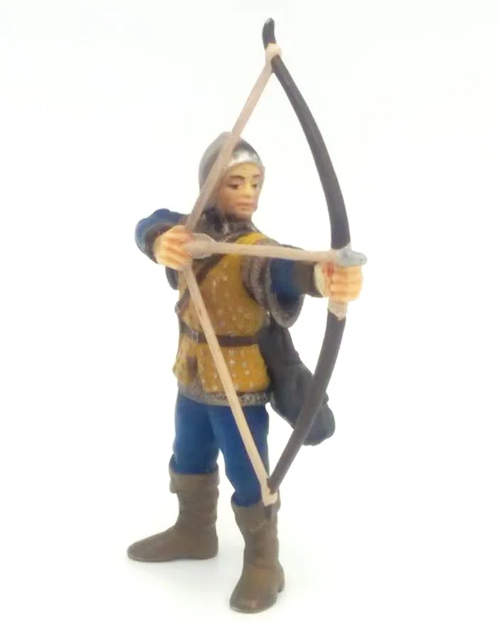 ПВХ фигурка средневековый Archer Игрушечная модель blue slodier 1/18 3 75 дюйма|Игровые