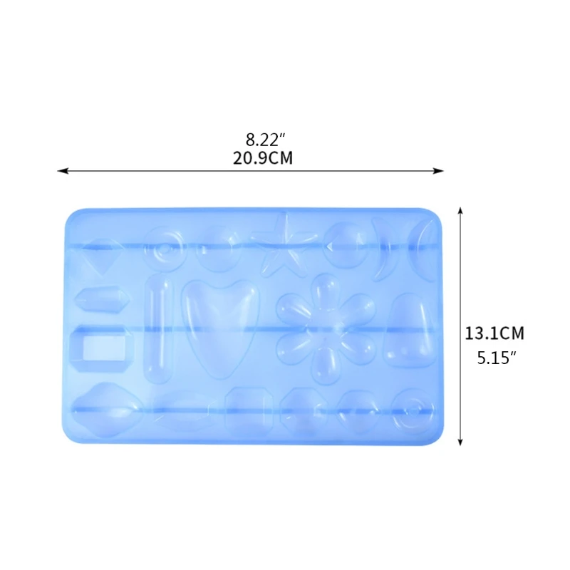 

Earrings Pendant Epoxy Resin Mold Necklace Casting Silicone Mould DIY Craft Mold