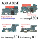 50 шт. Новинка для Samsung A10 A20 A30 A40 A10S A20S A30S A01 A11 A12 USB-порт для зарядки Соединительная плата Часть гибкий кабель