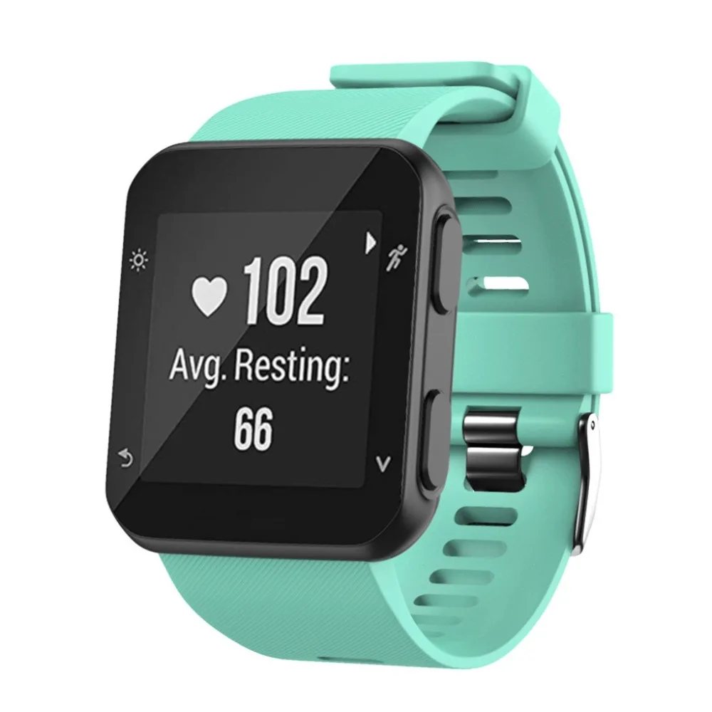 Цветной спортивный ремешок на запястье для смарт-часов Garmin Forerunner 35 силиконовый