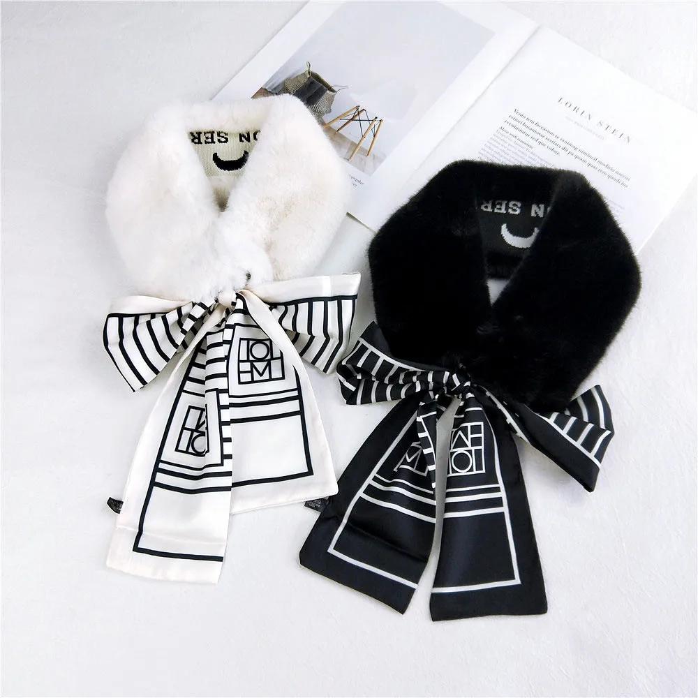 Новый дизайн Съемный шарф двойного назначения женский осенне зимний теплый