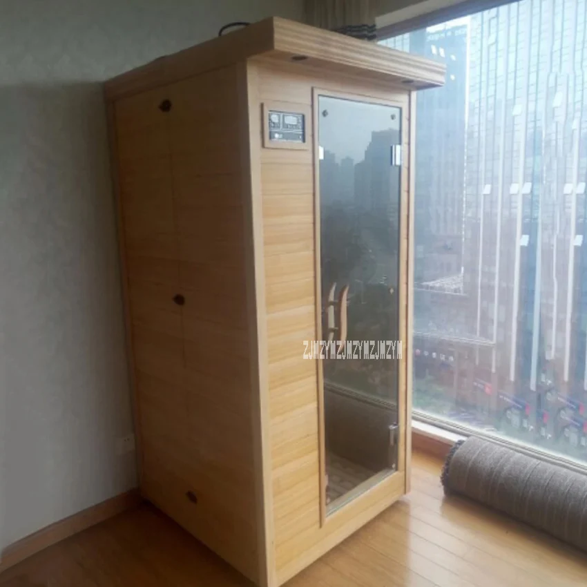 

High-quality Single-person Dry Sauna Steam Room Wooden Sauna Room Home Sweating Box Dry Sauna Room 110V/220V 1600W