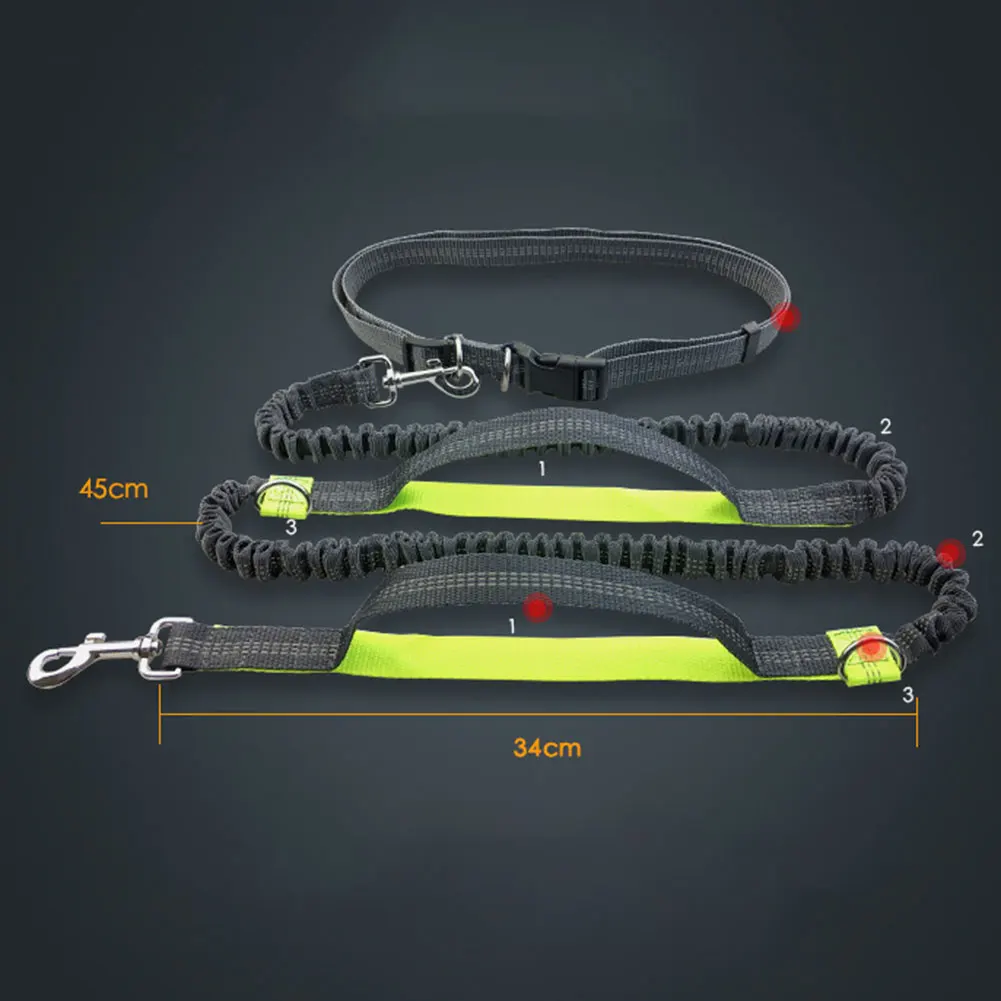 Регулируемый поводок для собак спортивный эластичный пояс бега и ходьбы Тяговая