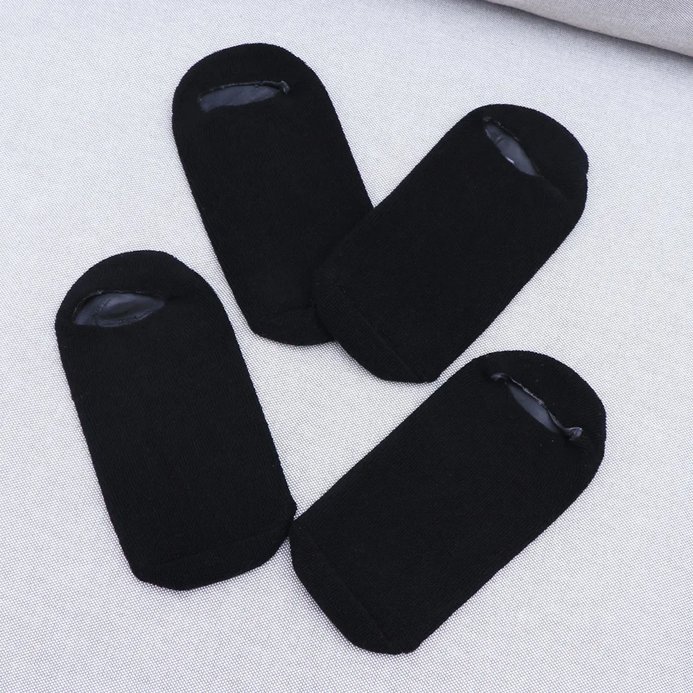 

4pcs Foot Whitening Sock Spa Socks Feet Skin Care Moisturizing Socks (Black)