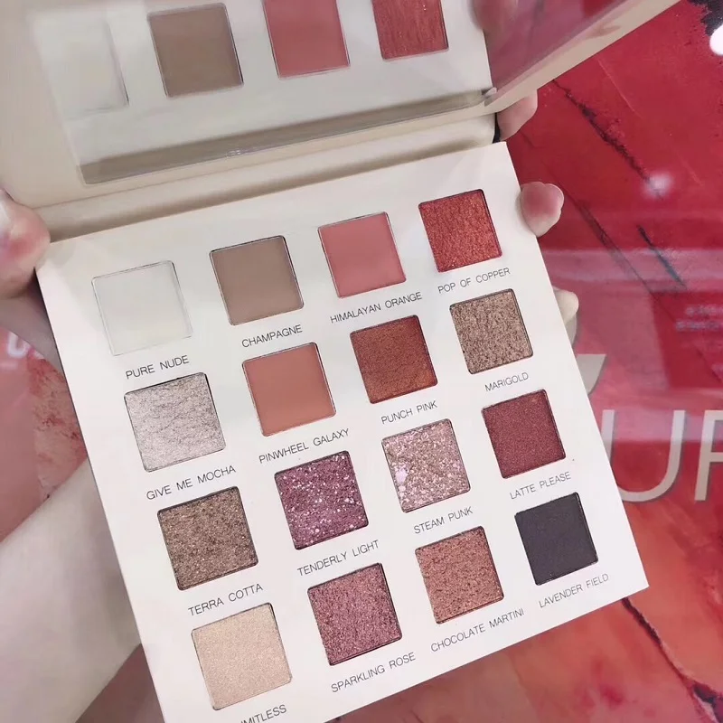 HERES B2UTY алмазные тени для век Палитра 16 цветов ультратонкая пудра